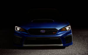 Subaru WRX STI emergente en 4K — Azul oscuro aesthetic Fondos de pantalla