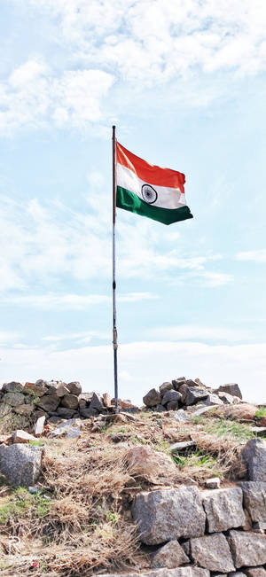 Increíble Fondo de Bandera India para Móvil