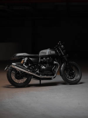 Increíble Moto Negra Oscura 4k