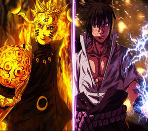 Increíble Naruto y Sasuke Rasengan — Modo baryon de naruto Fondos de pantalla