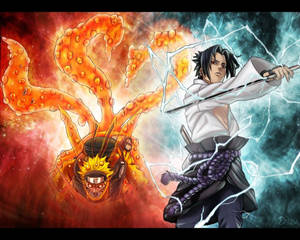 Increíble Naruto con Sasuke — Naruto vs sasuke Fondos de pantalla