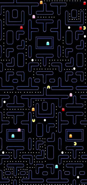 Fondo de pantalla de la interfaz del juego Pac-Man en Galaxy S10 Plus — iPhone 13 Pro Max Fondos de pantalla