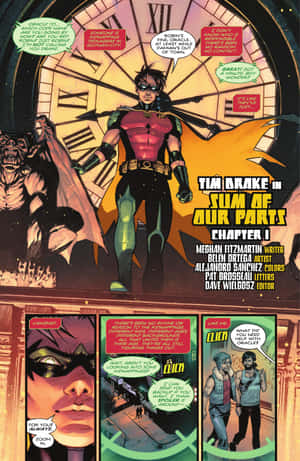 Intrépido Tim Drake en acción como Red Robin — POCO Pad X1 Fondos de pantalla