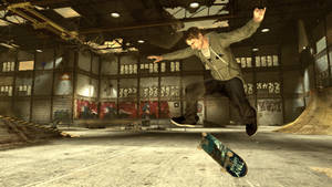 iPad Pro Tony Hawk en Pista de Patinaje Abandonada — iPad Mini Fondos de pantalla