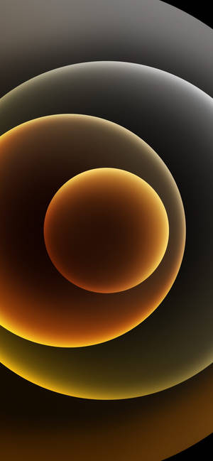 Fondo de pantalla iPhone 13 círculos abstractos amarillos — iPhone 7 Plus Fondos de pantalla