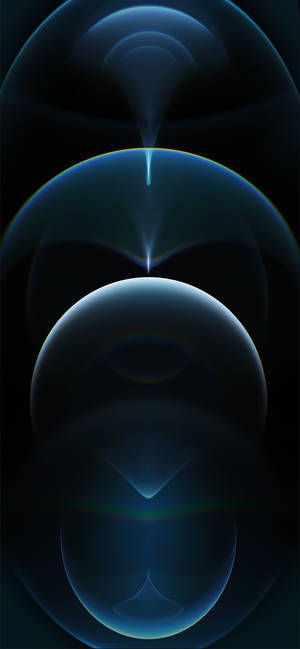Fondo de pantalla iPhone 13 círculos abstractos azules — iPhone 14 Plus Fondos de pantalla