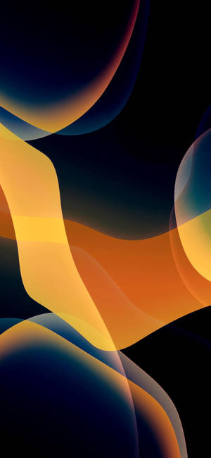 Fondo de pantalla abstracto amarillo azul iPhone 13 IOS — iPhone 15 Plus Fondos de pantalla