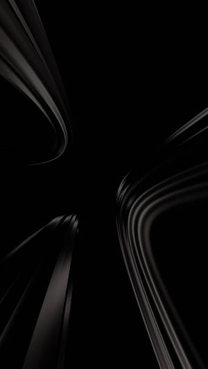 Fondo de pantalla de iPhone 13 líneas curvas negras — iPhone 13 Fondos de pantalla