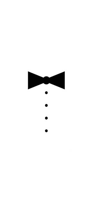 iPhone Blanco con Corbata de Moño — iPhone 18 Fondos de pantalla