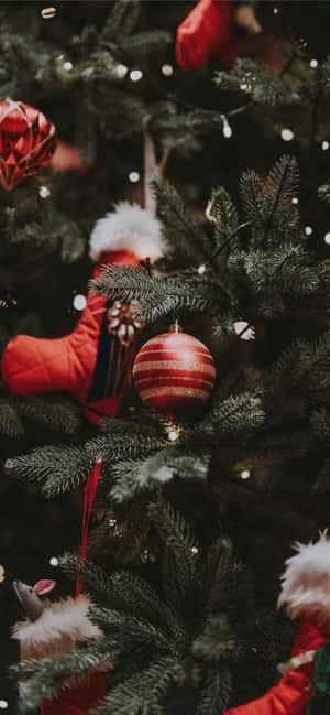 iPhone Navidad estética adornos 2018 — Galaxia A57 Fondos de pantalla