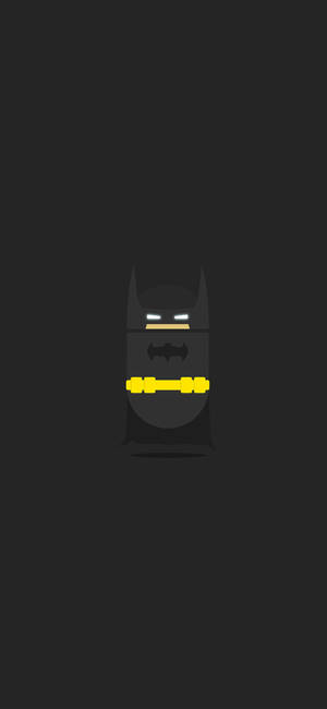 Batman en iPhone Oscuro Minimalista — Galaxy S24 FE Fondos de pantalla