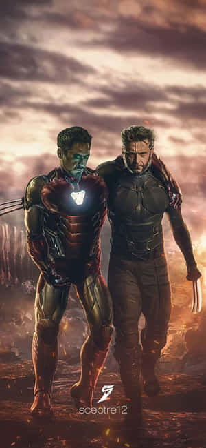 Iphone X Fondo de Iron Man — Moto G67 Fondos de pantalla