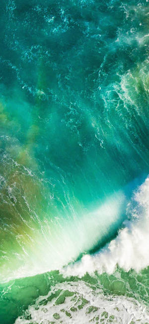 iPhone X Olas Originales Vista Aérea — iPhone X Fondos de pantalla