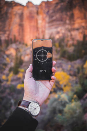 Fondo de pantalla iPhone xs max brújula