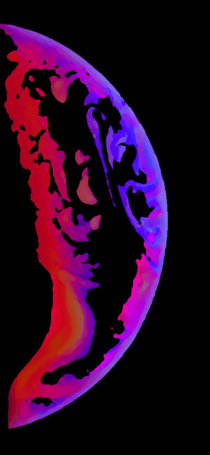 Fondo de pantalla Iphone Xs Media Luna