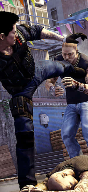 Iphone Xs Sleeping Dogs Fondo