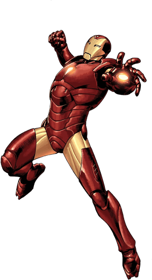 Iron Man en Pose de Acción