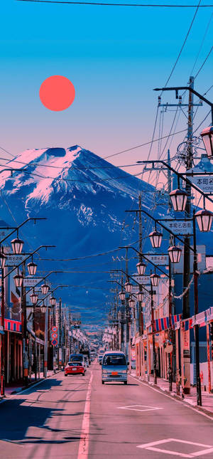 Fondo de pantalla de vibras del Monte Fuji en Japón — iPhone 16 Plus Fondos de pantalla
