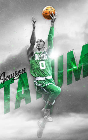 Fondo de pantalla de Jayson Tatum jersey estilístico de Boston — Honor Pad 20 Pro Fondos de pantalla