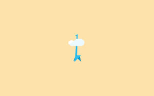 Fondo de pantalla de jirafa azul minimalista