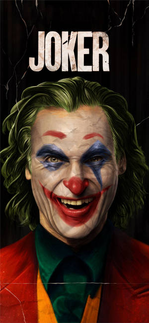 Fondo de pantalla de Joaquin Phoenix riendo en la película Joker 2019 — iPhone 12 Fondos de pantalla