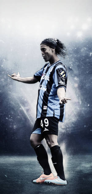 Fondo de pantalla de Jugador Confiado Ronaldinho — iPhone 17 Pro Fondos de pantalla