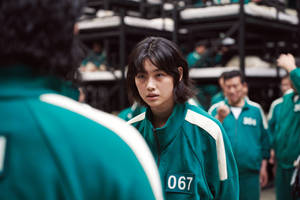 Fondo de pantalla del jugador norcoreano 067 Squid Game — 067 squid game Fondos de pantalla