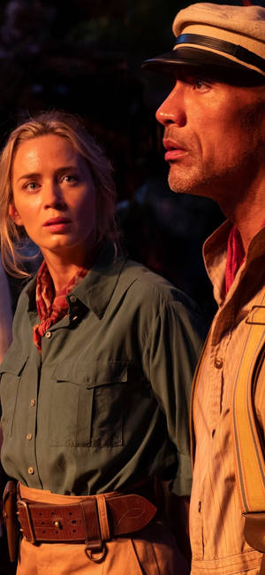 Fondo de pantalla móvil de Jungle Cruise 2021 Frank y Lily. — iPhone 12 mini Fondos de pantalla