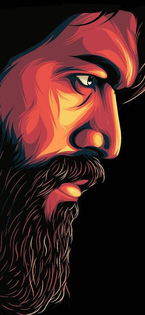 K.G.F 2 Yash Rostro Arte — iPhone 16 Fondos de pantalla