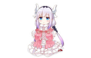 Kanna Kobayashi Kawaii de Anime Arrodillada