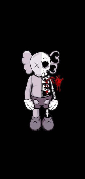 KAWS Disecado 4k Ilustración — Samsung S23 Ultra Fondos de pantalla