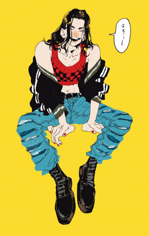 Fondo de pantalla de Keisuke Baji en crop top — Galaxy Tab S9 FE Fondos de pantalla
