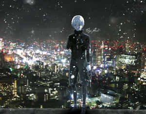 Ken Kaneki en la ciudad de Tokio - Tokyo Ghoul Anime — Tokyo ghoul GIF Fondos de pantalla