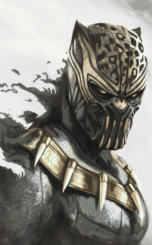 Fondo de pantalla de Killmonger con máscara de jaguar — Honor Pad 20 Pro Fondos de pantalla