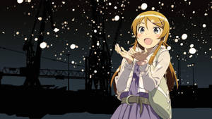Kirino Kosaka Anime Kawaii con Luces Flotantes