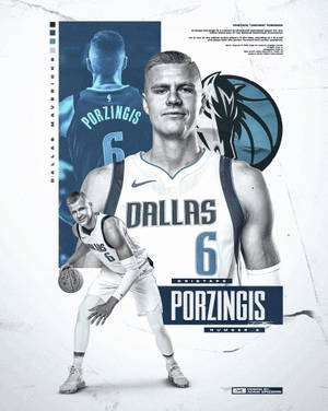 Fondo de pantalla Kristaps Porzingis Dallas Mavericks Póster — 4:5 Fondos de pantalla
