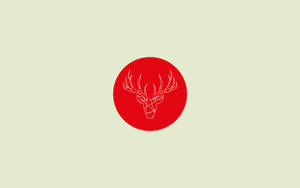 Fondo de pantalla de arte minimalista de venado