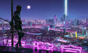 Fondo de Neon City — Ciudad neón Fondos de pantalla
