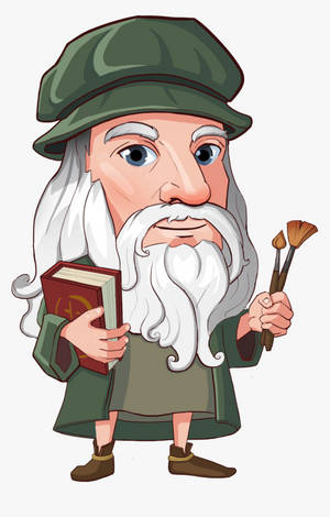 Fondo de pantalla de arte gráfico de Leonardo Da Vinci — Galaxy Tab S11 Fondos de pantalla