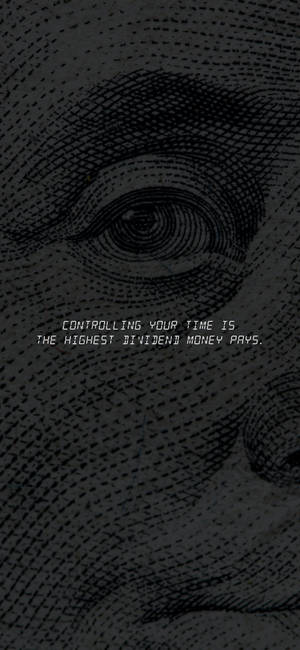 Fondo de pantalla para teléfono con cita inspiradora sobre el dinero — iPhone 8 Plus Fondos de pantalla