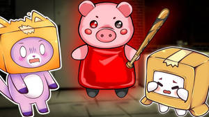 LankyBox Foxy Roblox Piggy y Boxy — Lindo dibujo animado Fondos de pantalla