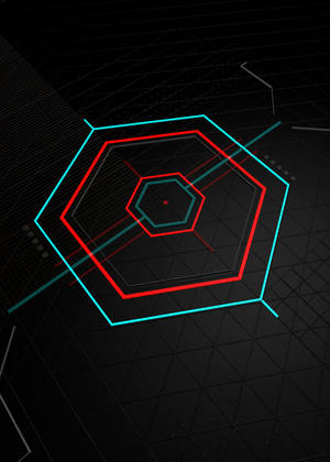 Fondo de pantalla Hexágono Láser Neón — OnePlus Pad 2 Pro Fondos de pantalla