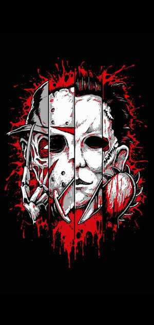 Fondo de pantalla de Leatherface Michael Jason Freddy. — iPhone 17 Pro Fondos de pantalla