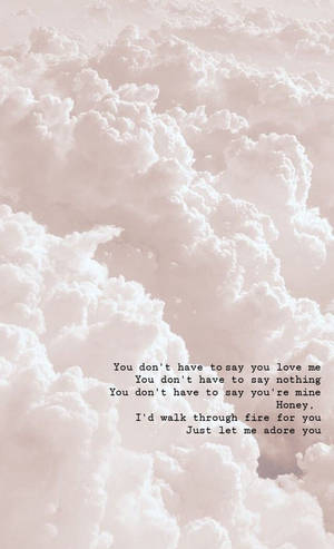 Fondo de pantalla de la letra de Adore You de Harry Styles — Galaxy Tab S9 FE Fondos de pantalla