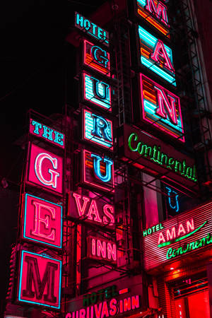 Fondo de pantalla de letreros de hotel vintage — 2:3 Fondos de pantalla