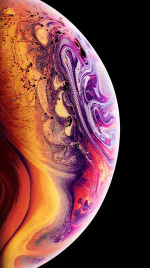 Leyenda: iPhone 7 Original Mostrando Impresionante Fondo de Pantalla de Esfera Planetaria de Mármol — iPhone 7 Fondos de pantalla