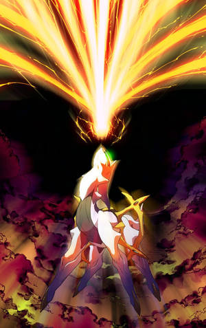 Fondo de pantalla de Arceus tipo Fuego explosivo para teléfono. — Galaxy Tab Fondos de pantalla
