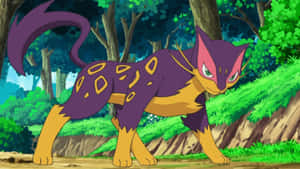 Liepard enojado en el anime — Anime Fondos de pantalla