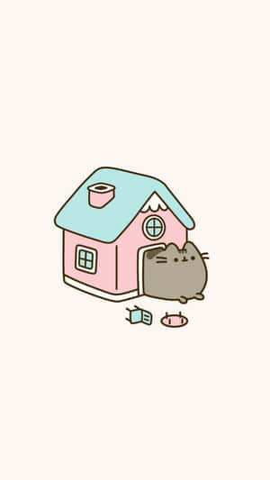 Linda Kawaii — Gato kawaii Fondos de pantalla