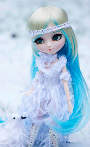 Linda Muñeca Barbie con Cabello Azul — Honor Pad 20 Pro Fondos de pantalla